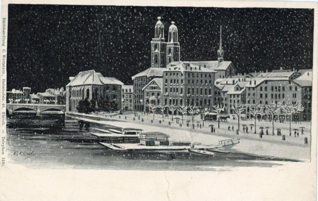 Cartoline postali: Zürich   ZH        ca.  1 9 0 0 – Usato da Brig venduto da Valcards54