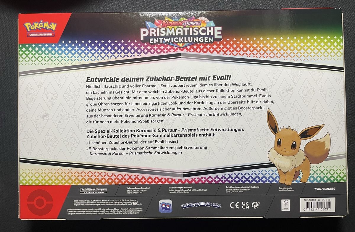 Pokémon Carte collezionabili: Pokemon Prismatic Evolutions Pouch Collection DE – Nuovo e nell'imballaggio originale da Wallisellen venduto da Optimalex 2