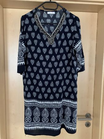 Damen-Kleid blau/weiss Gr.L