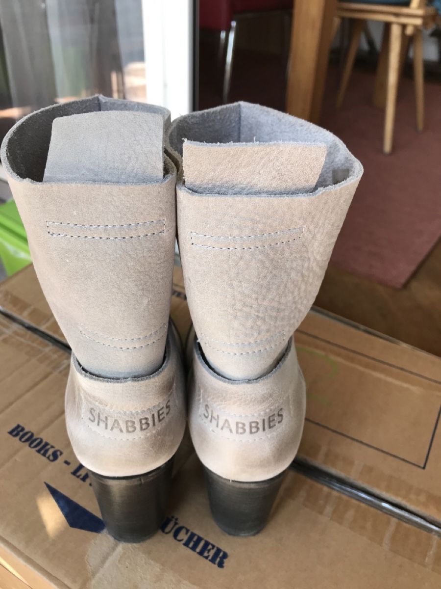 Scarpe da donna: SHABBIES Amsterdam, Stiefel, hellgrau, Gr. 37 – Usato da Meilen venduto da delta-da-spica 5