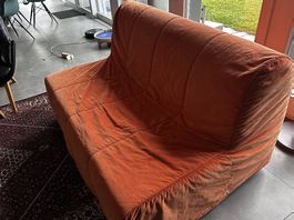 LYCKSELE LÖVÅS Zer-Bettsofa, Ransta orange