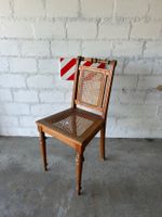 Schönes Vintage-Stück mit Wiener Geflecht und kleinem Makel