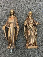 Bronze Jesus + Maria Statue