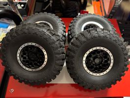 4 Roues complètes alu axial SCX6