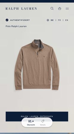 Polo Ralph Lauren Pullover braun Grösse XL neuwertig