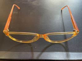 Saphira Lcm Brillengestell Retro Brille orange Neu