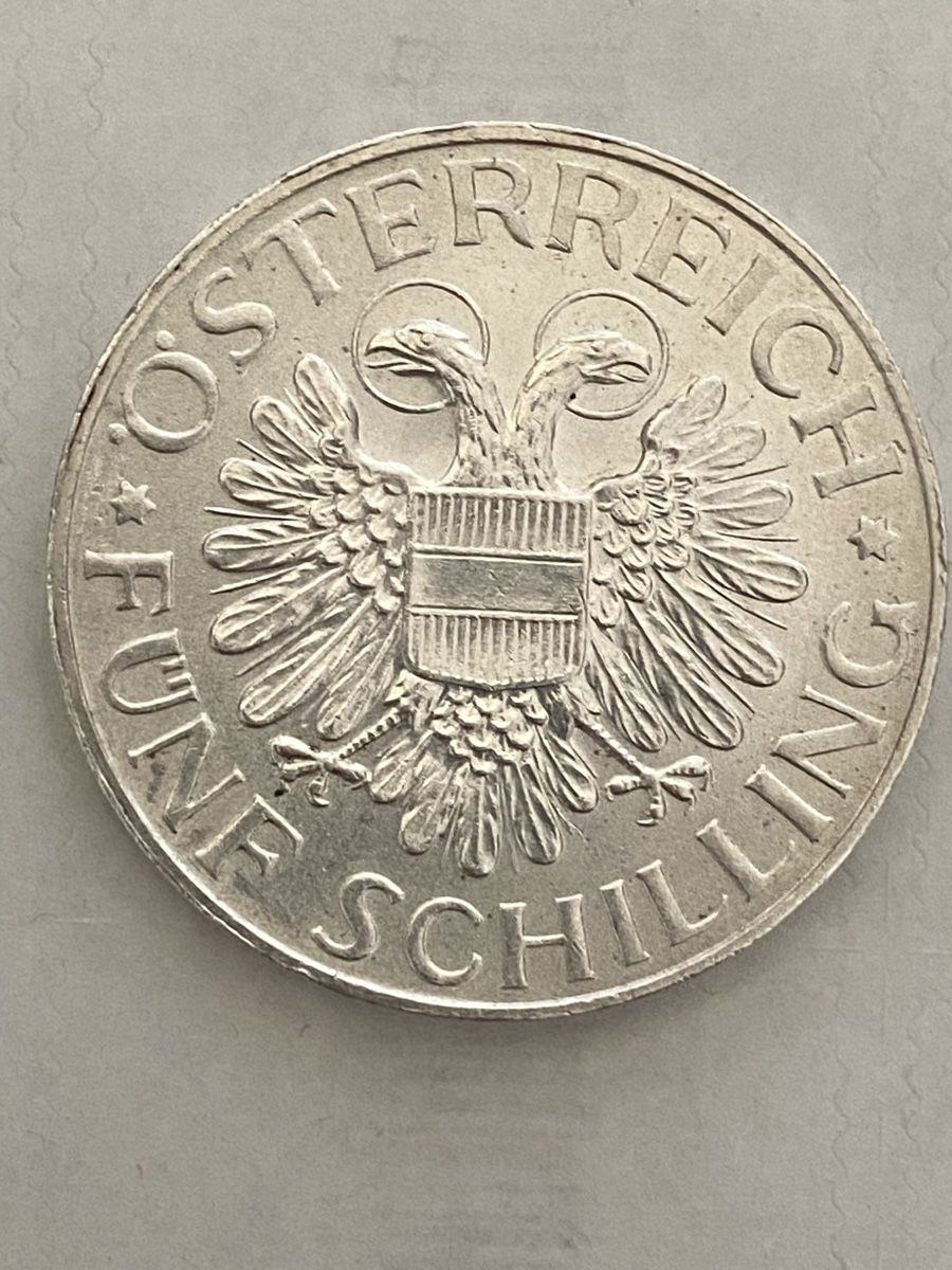 Tutti le monete: Autriche, 5 Schillings 1934 argent – Usato da Corsier-sur-Vevey venduto da Ginoarturo 1