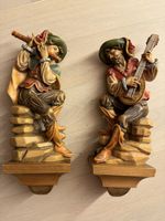 Musikantenpaar Profane Holz Figur Handbemalt Südtiroler