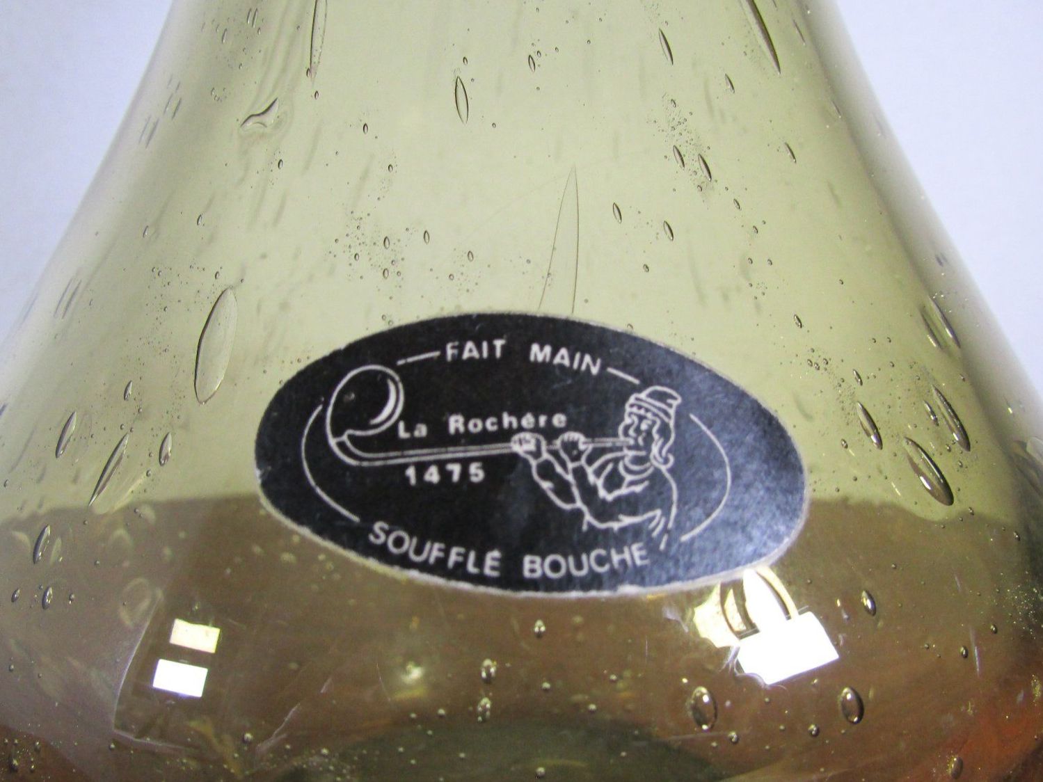 Caraffe: Glasvase La Rochère Soufflé Bouche Bubble Glas Karaffe 60er – Usato da Ostermundigen venduto da Zytrum 5