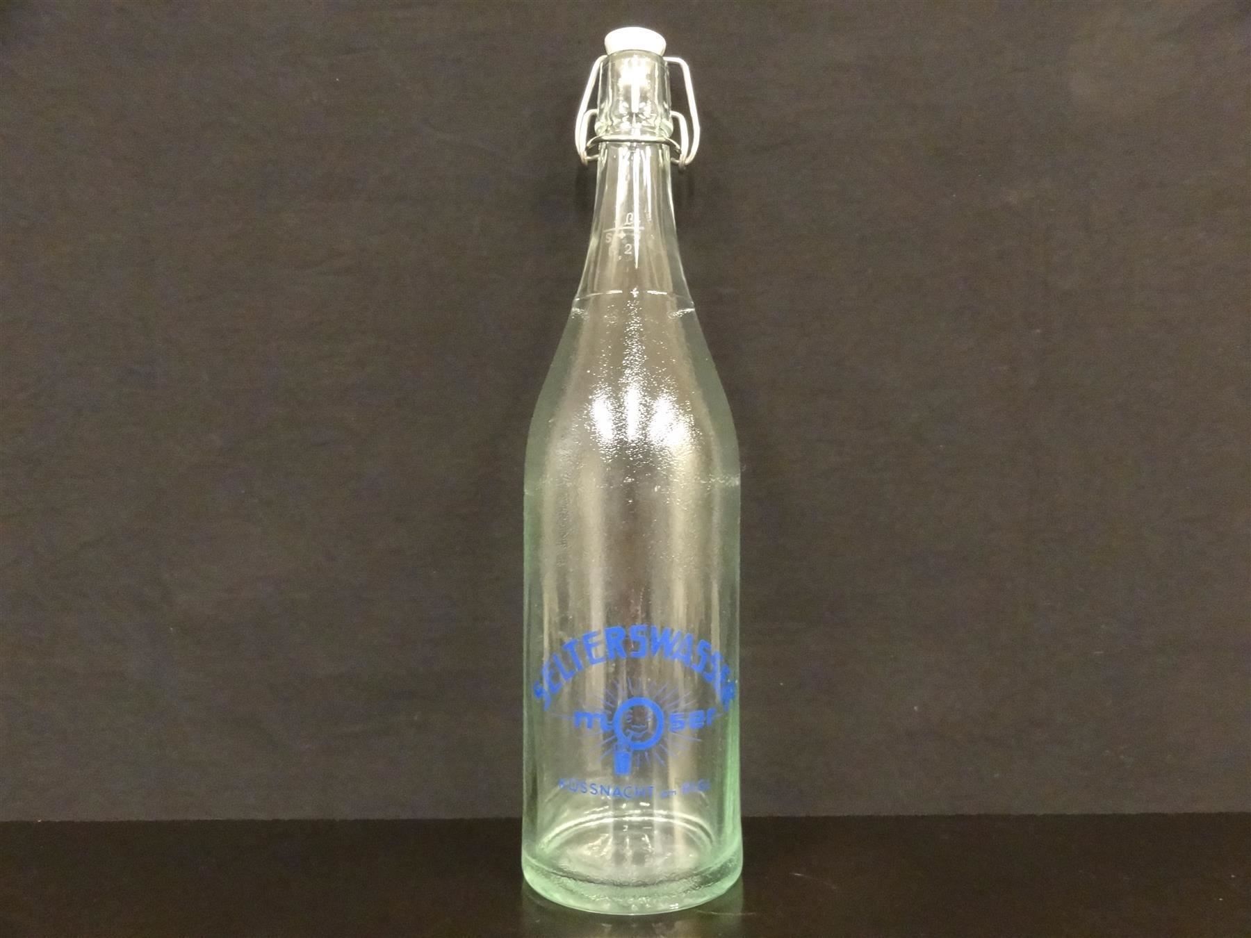 Bicchieri, Caraffe & Bottiglie: alte Flasche SELTERSWASSER MOSER 1962 – Usato da Kerzers venduto da Flaschenposten