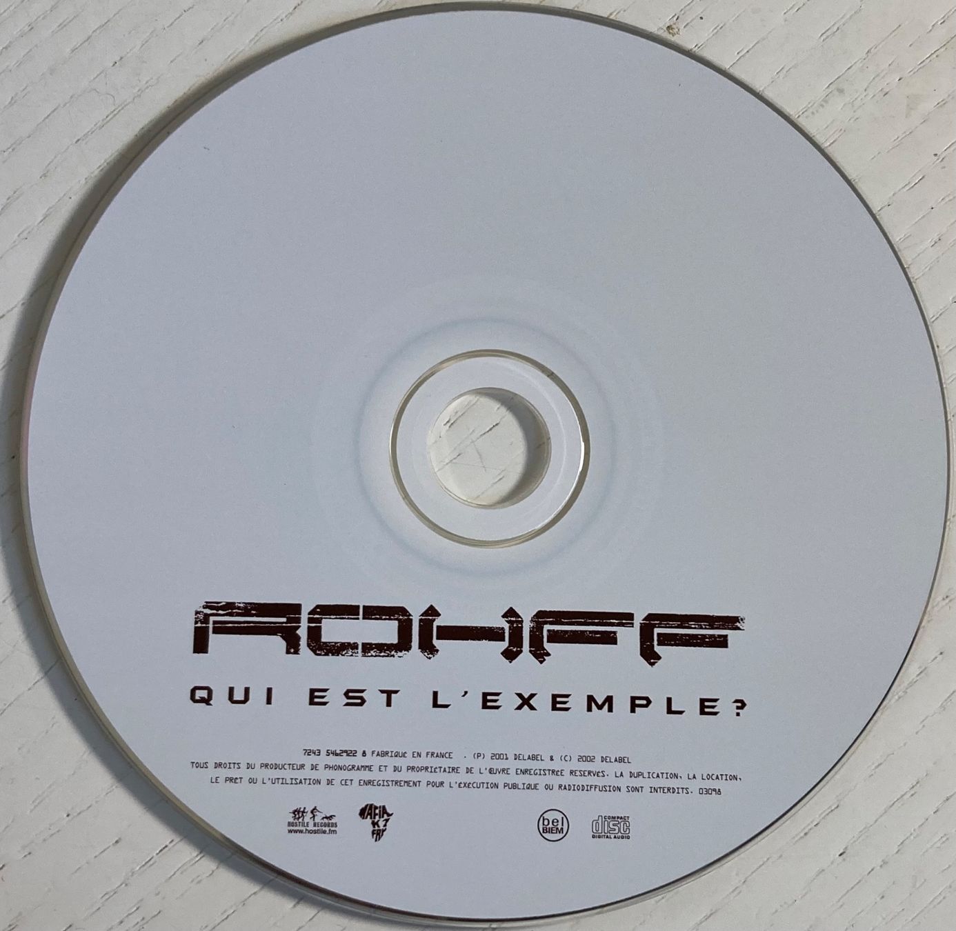 CDs: ROHFF - QUI EST L'EXEMPLE? – Gebraucht aus Poliez-Pittet von Newtown-Records 2
