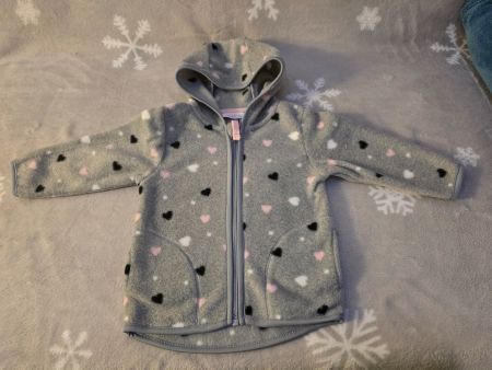 Fleece Jacke mit Herzen