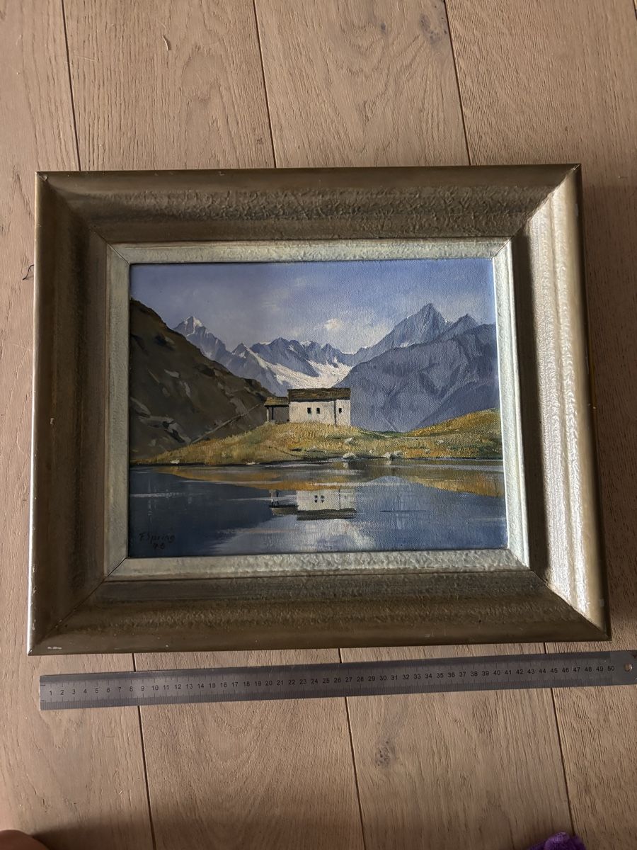 Dipinti: Tableau huile sur toile F.Spring  – Usato da Estavayer-le-Lac venduto da bde_mc5x