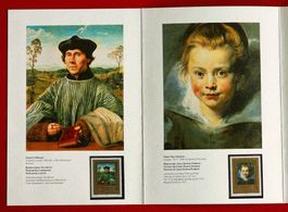 LIECHTENSTEIN 821-823 FOLDER FÜRST KUNST MET NEW YORK 1985**