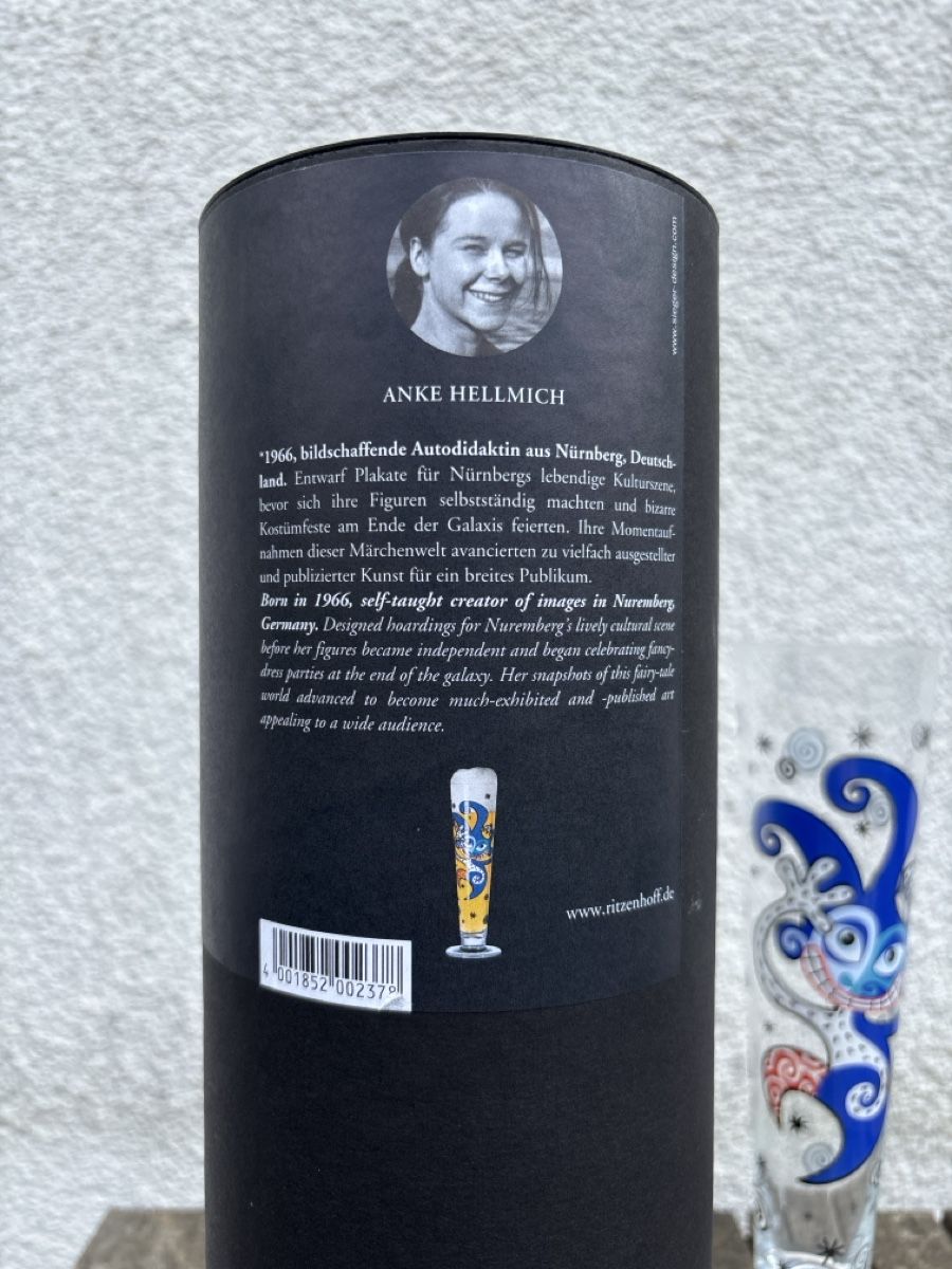 Ritzenhoff Bicchieri: Ritzenhoff Bierglas 2003 Anke Hellmich – Nuovo (secondo la descrizione) da Morschach venduto da stellacrana 1