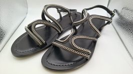 Damen Sandalen  Navyboot schwarz Grösse 37