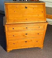 Klassischer Biedermeier-Sekretär aus Kieferholz , Schweiz