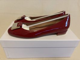 Ballerinas HUGO BOSS Lackrot Groesse 37 Neu
