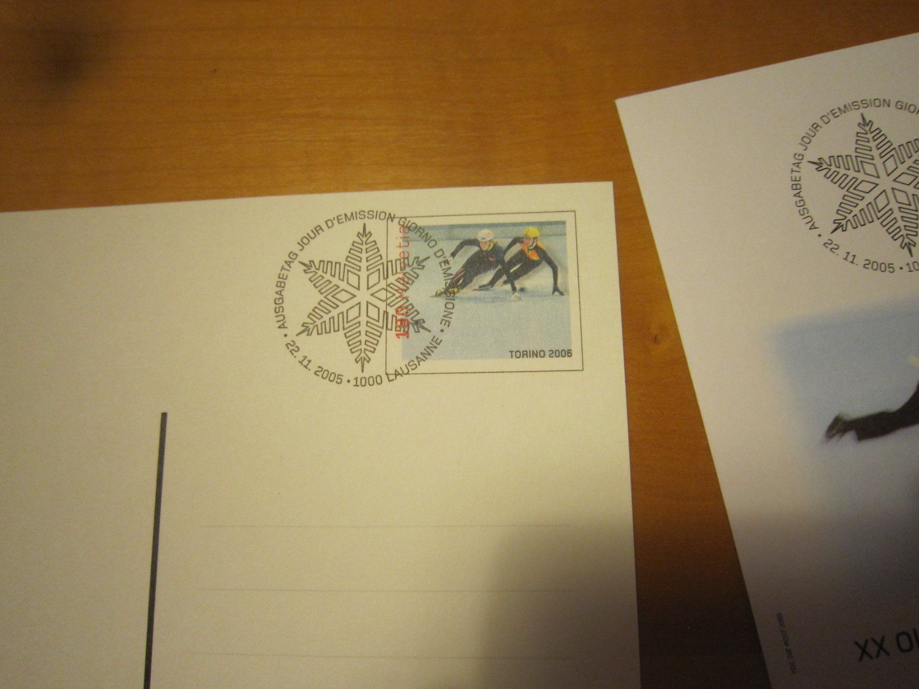 Tutti i francobolli: CH 2005 FDC und Maximumkarte 2006 Olympic Winter Games – Usato da Gordola venduto da Polentaefung 3
