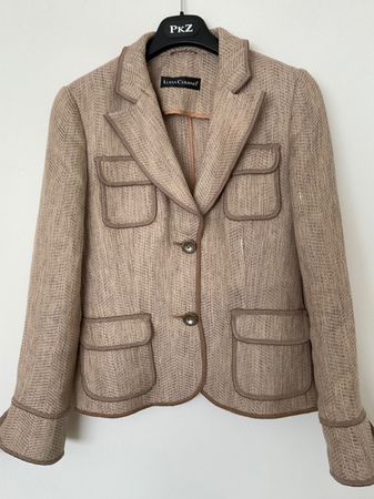 LUISA CERANO leichter Leinen Blazer Jacke Gr 36 Neuwertig