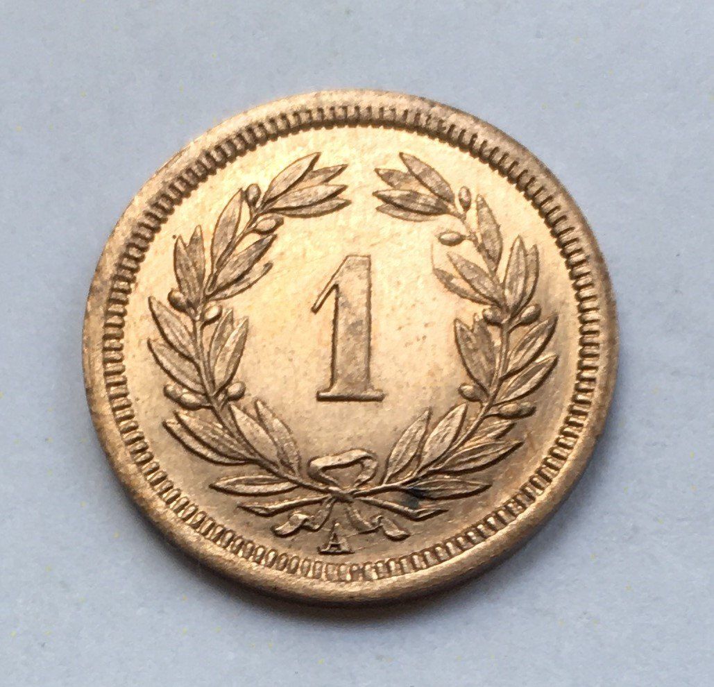 Tutti le monete: 1851 1 Rappen -unz – Nuovo (secondo la descrizione) da Kirchberg SG venduto da Zenhad69 3