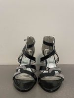 Schwarze High Heels mit Strass, Grösse 38, Top Zustand!