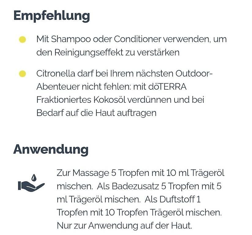 Doterra Ätherische Öle: Doterra Citronella – Neu und originalverpackt aus Lyss von Infinia 3
