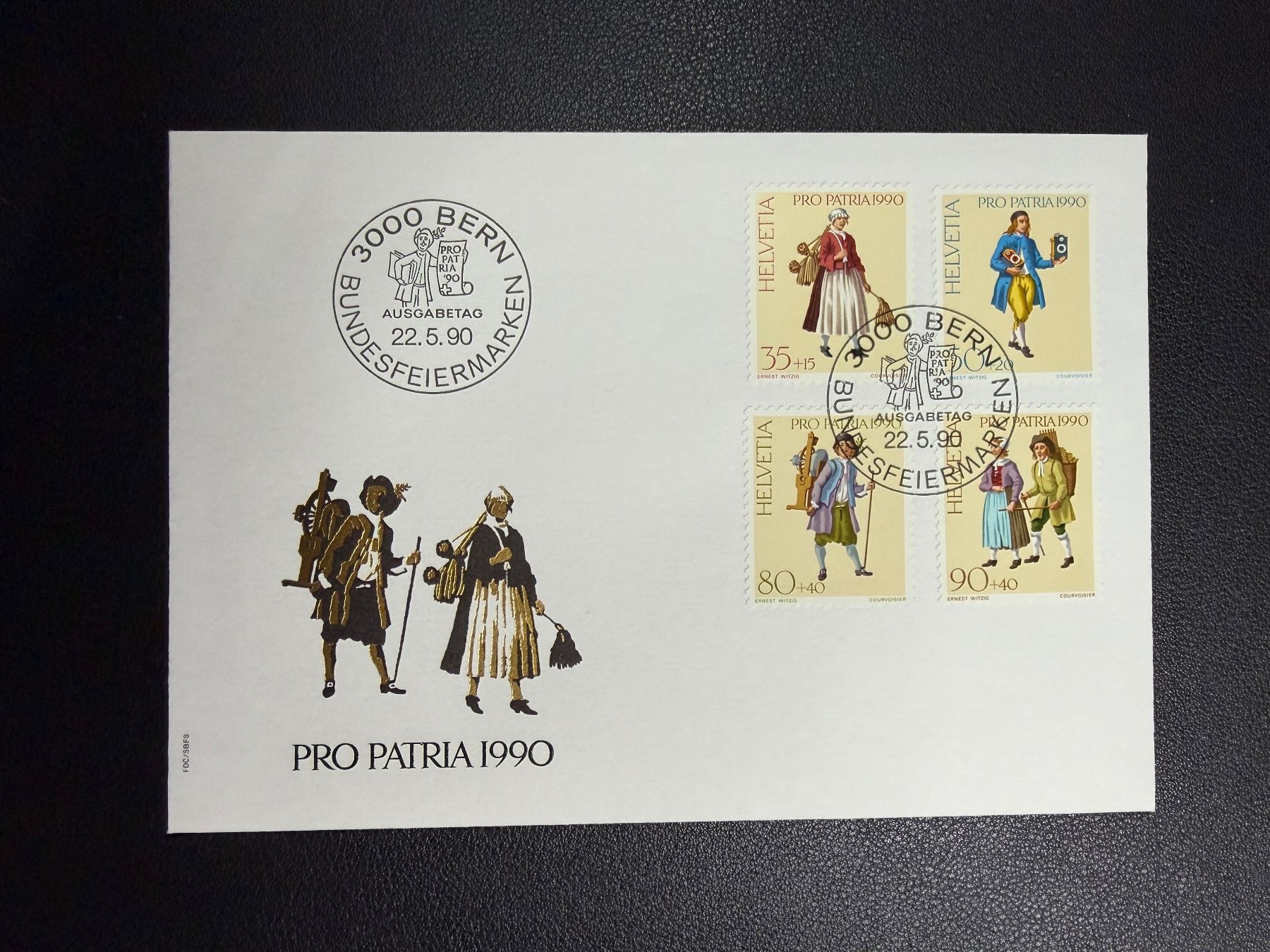 Tous les timbres: Pro Patria 1990 FDC – D'occasion à oberrüti par jeanmei