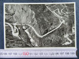 SCHÖLLENEN 1938 BEI ANDERMATT URI AK LUFTBILD