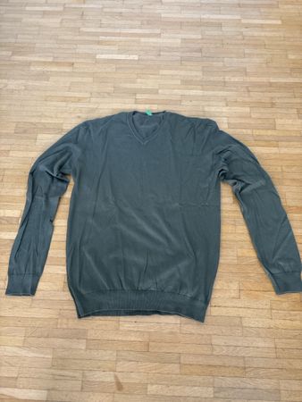 Benetton Herren Sommer/Herbst Baumwollpullover, Gr. M -  NEU