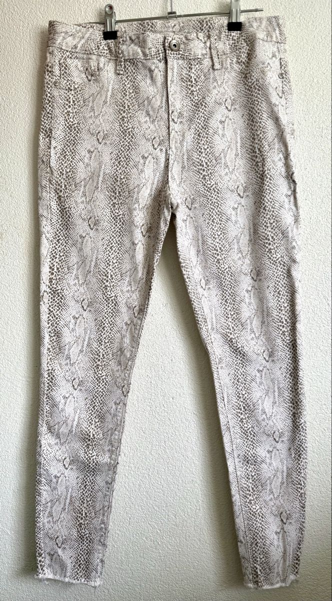 Pantaloni: Snake Print Muster Hose beige,  Grösse 40 – Nuovo (secondo la descrizione) da Lyss venduto da Sibella56