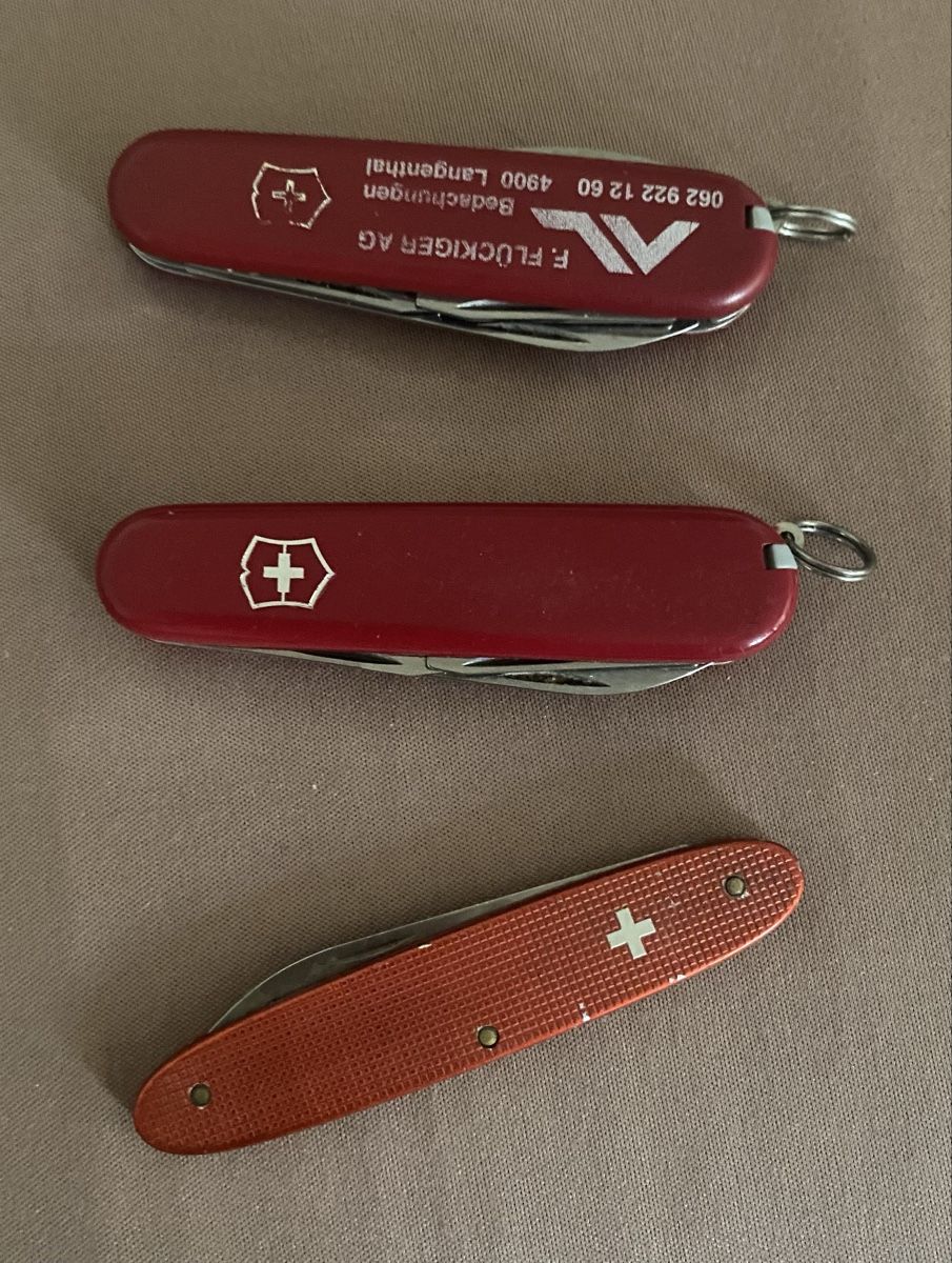 Coltelli tascabile: schweizer Sackmesser 3 verschiedene  – Usato da Langenthal venduto da flower101