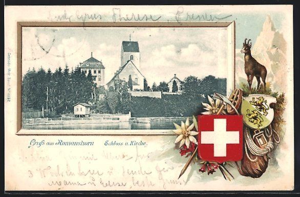 Ansichtskarten: Passepartout-Lithographie Romanshorn, Sc – Gebraucht aus Berlin von bartko-reher