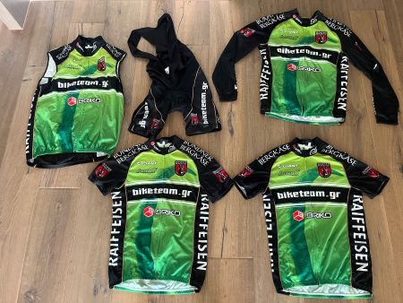 Velohose und Velotrikot (kurz- und langarm) Set
