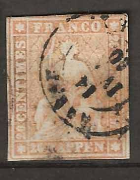 Tutti i francobolli: CH025g - Strubel 25g obl. – Usato da Trélex venduto da Phil_Albert