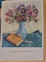 Ansichtskarte Blumenstrauss Astern