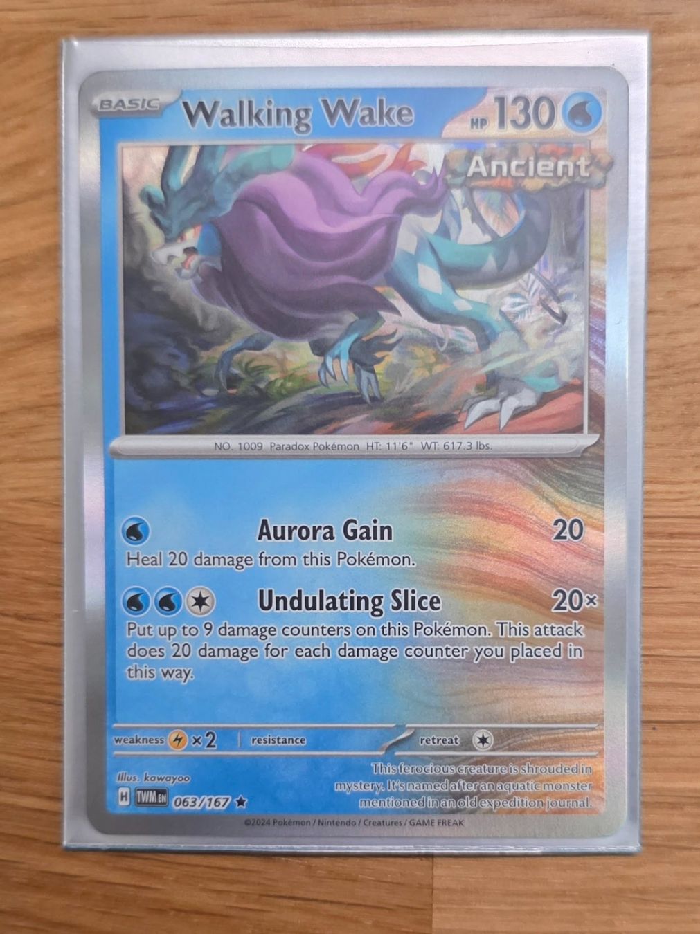 Pokémon Carte collezionabili: Windewoge (Walking Wake) 063/167 – Nuovo (secondo la descrizione) da Arbon venduto da Twist05