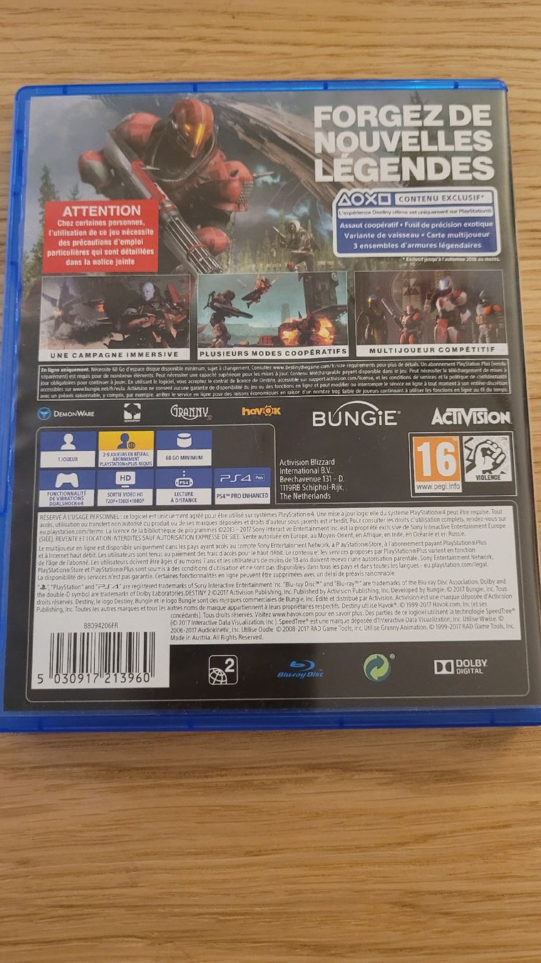 Spiele: Destiny 2 sur PS4 - Jeu d'action et d'aventure spatial – Gebraucht aus Bavois von ric_sh6k 2