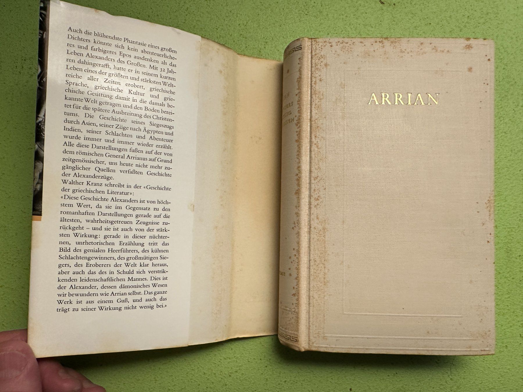 Libri: Arrian: Alexanders des Grossen Siegeszug durch Asien. – Usato da Zürich venduto da allp 1
