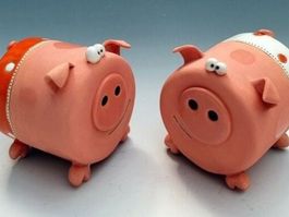 🐽☘️LUSTIGE  SALZ UND PFEFFERSTREUER🐷 HANDMADE🍀🐷KERAMIK