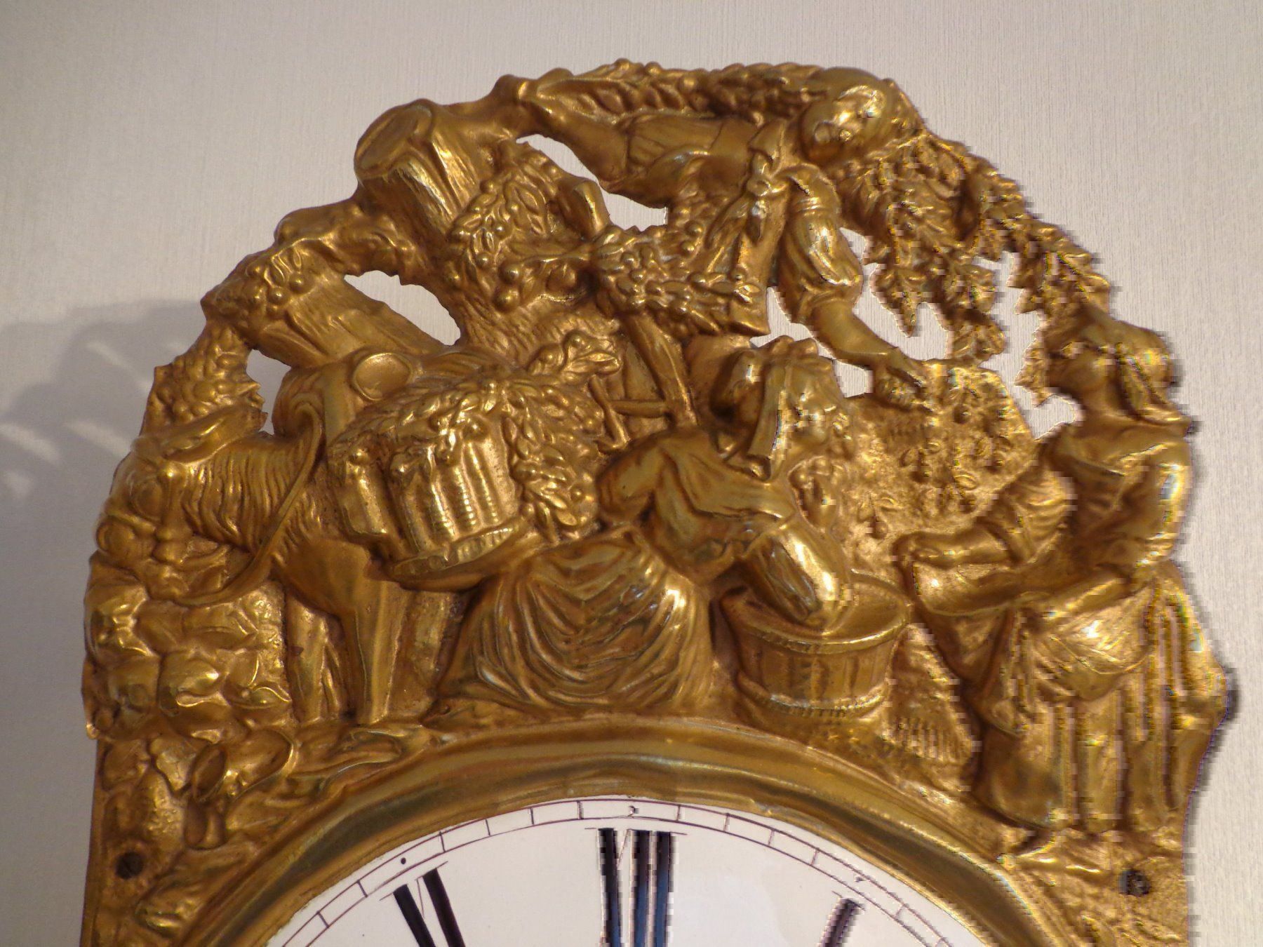 Stand- & Wanduhren: Comtoise Morez Burgunder Uhr wohnfertig – Gebraucht aus Würenlingen von reneda777 3