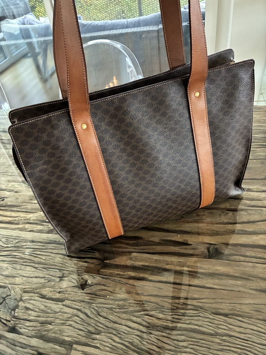 Vintage CELINE Macadam Shopper / Tote Bag – Made in Italy (D'occasion ...