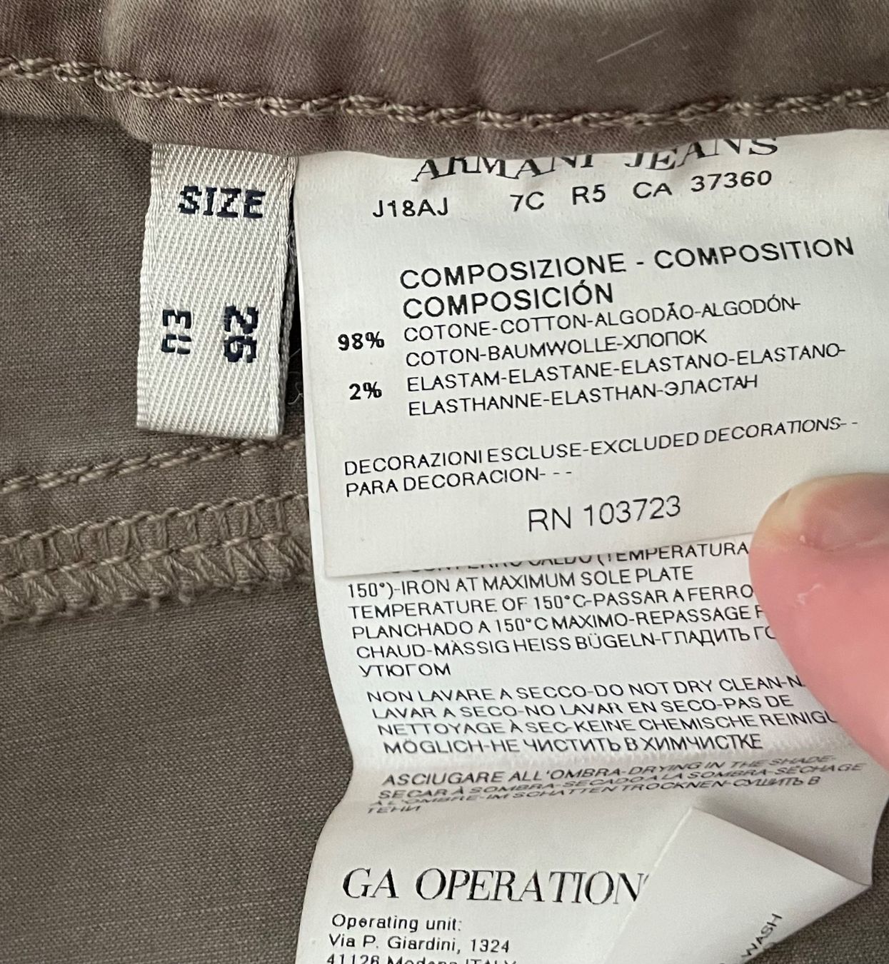 Armani Jeans: AJ Armani Jeans – Nuovo (secondo la descrizione) da Bern venduto da kat_sm88 4
