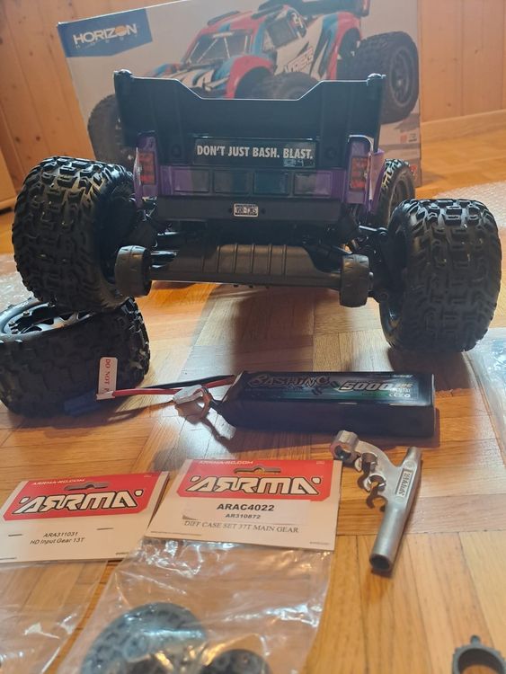 Kit Cage De Roll-bar Exo-squelette Pour Arrma Vorteks 4X4 3S BLX 1/10 - Argent, Par Integy