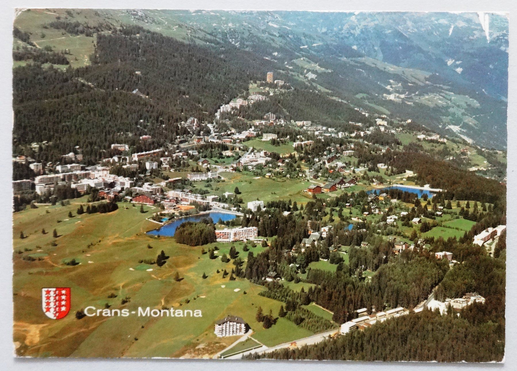 Cartoline postali: Crans-Montana - Vue aérienne – Usato da Fétigny venduto da Billy2miny