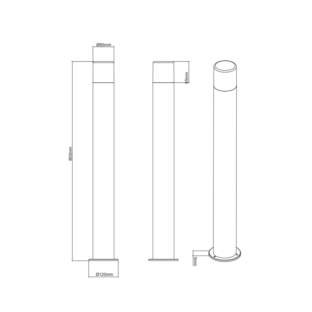 Lampade: Aussen Stehleuchte, 80 cm Höhe, IP44 – Nuovo (secondo la descrizione) da Kreuzlingen venduto da Smart-Light 3