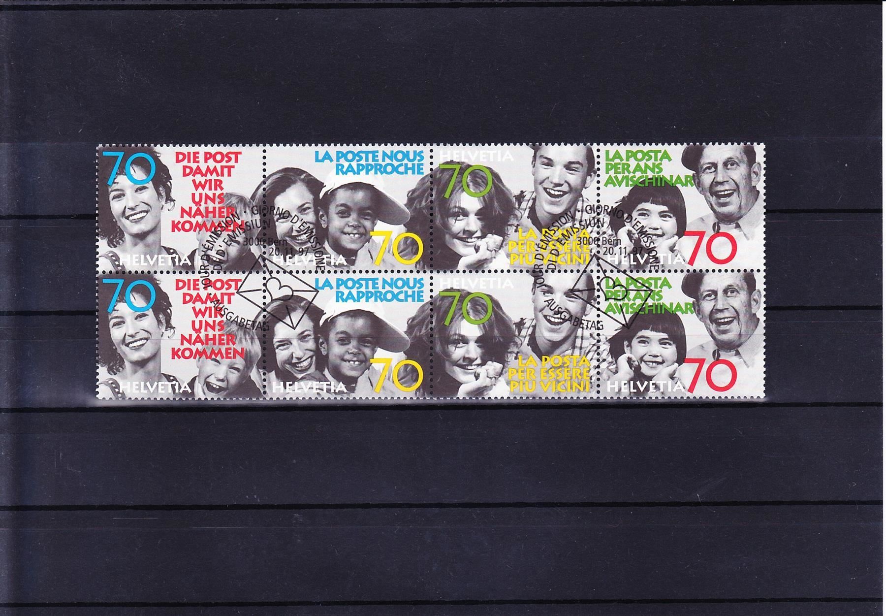 Alle Briefmarken: 1997 Serie 4er-Block Ersttag – Gebraucht aus Spiez von Crazyduck 2