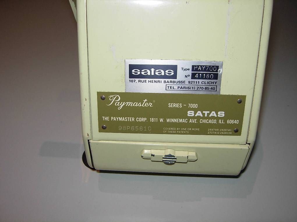 Registratore di cassa: Machine Paymaster de collection – Usato da Corseaux venduto da Taureau61 3