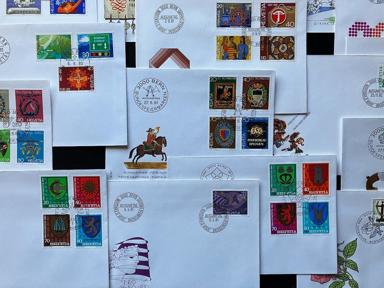 Alle Briefmarken: FDC 1980-82 komplett – Gebraucht aus Nesslau von zueri6 4