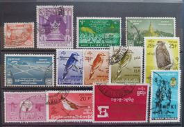 Union of Burma (heute Myanmar) Briefmarken-Los 1955 - 1969